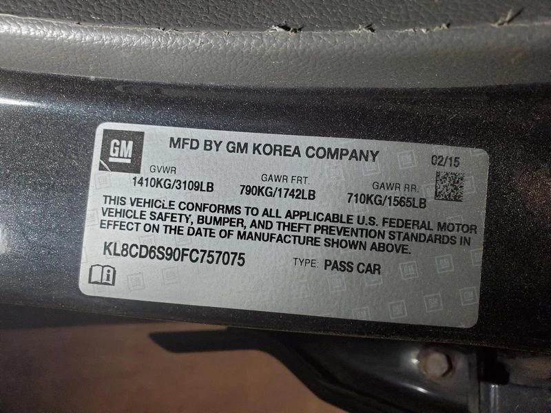 Компрессор переменного тока 2015 Chevrolet Spark от оригинального производителя - Изображение 3 из 4