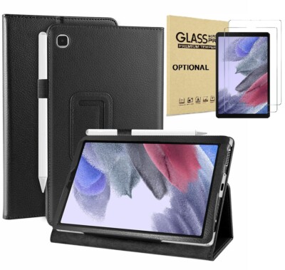 For Samsung Galaxy Tab A7 Lite 8.7'' 2021 Case Leather Cover, HD Screen Protector