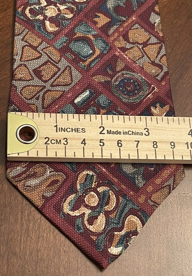 Corbata de cuello Fierte S.r.l para hombre de hoy hecha a mano 100 % seda para hombre hecha en Italia Foto 4 de 4