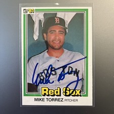 MIKE TORREZ 1981 DONRUSS AUTOGRAPHED SIGNED AUTO BASEBALL CARD