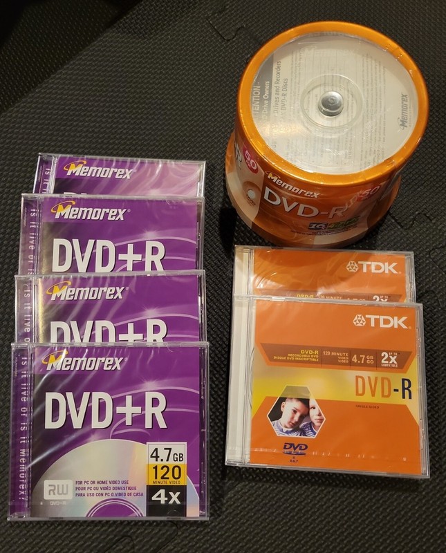 TDK DVD-R 1-16x spd 4.7 GB Recordable Disks New, Sealed 50 Pack Spindle & 6 more