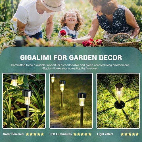 12x Solar Gartenleuchte LED für Außen Solarlicht Deko Solarlampe Balkon Terrasse - Bild 11 von 16
