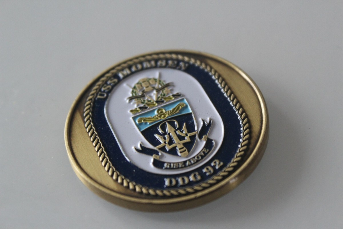USS Momsen DDG 92 Navy Challenge Coin | eBay