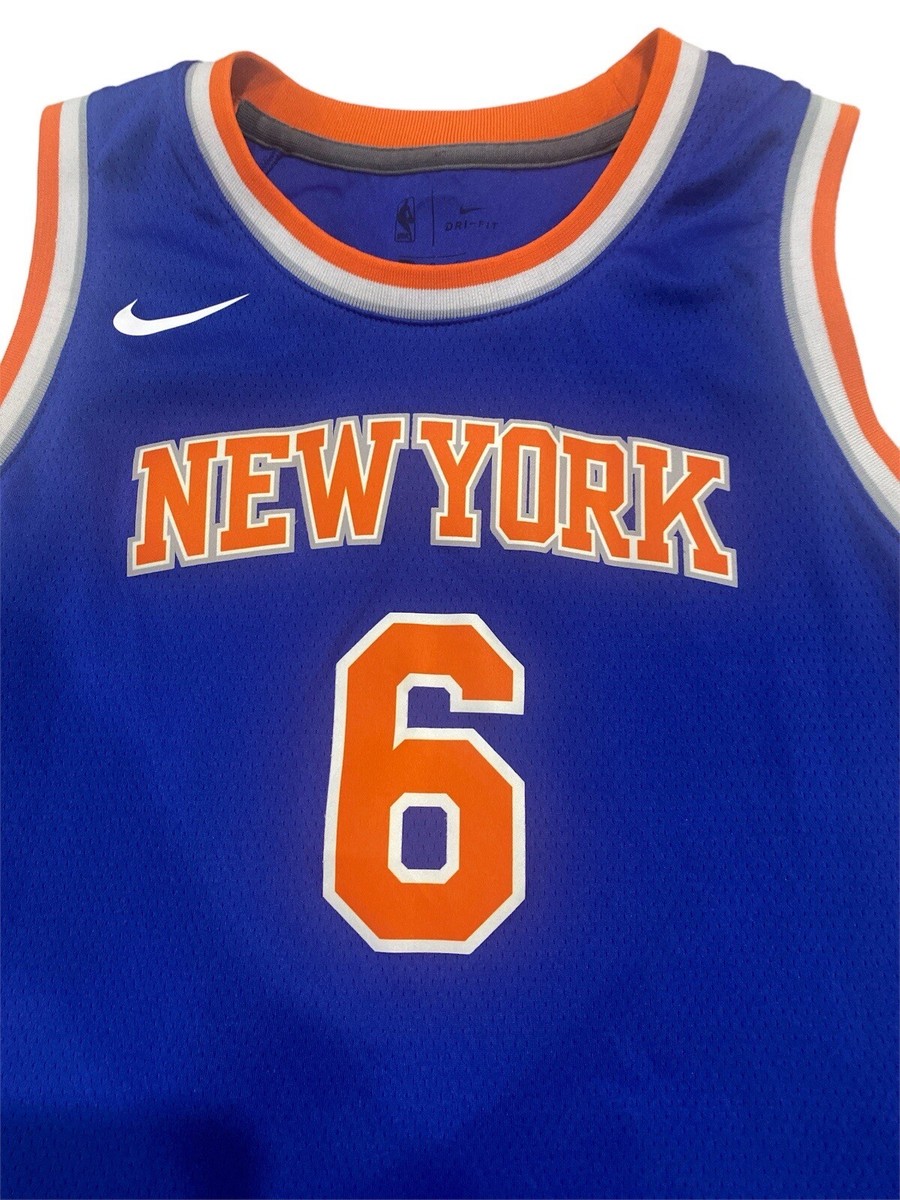 Preowned Nike Drifit NBA New York Knicks #6 Kristaps Porziņģis