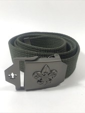 Boy Scouts of America BSA Green Web Belt Up To 42  Metal Buckle Gear 64042