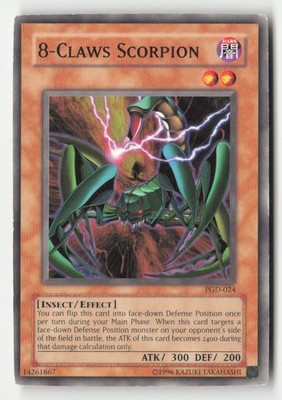 8-Claws Scorpion PGD-024 Common / Short Print Pharaonic Guardian Yu-Gi-Oh HP