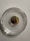 1/100 oz Gold Round .9999 Fine Eagle USA Map Fractional Bullion