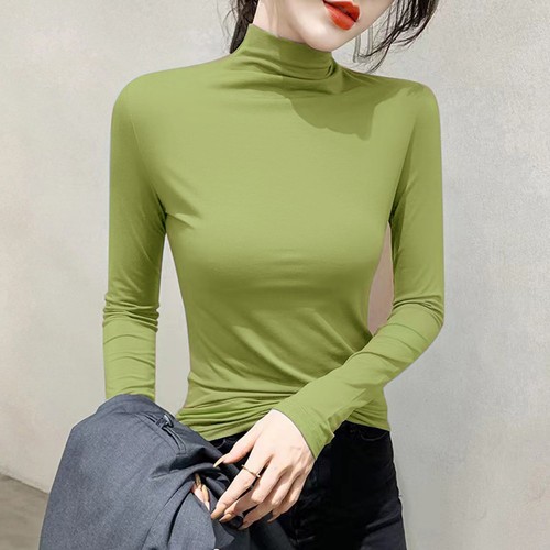 Halb Rollkragen Langarmshirt für Damen geeignet für Urlaub und mehr - Picture 9 of 20