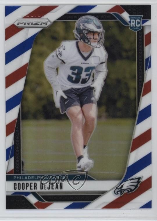 2024 Panini Prizm Rookies Red White & Blue Prizm Cooper DeJean #321 9on