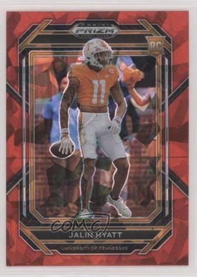 2023 Panini Prizm Draft Picks Red Ice Prizm Jalin Hyatt #141 Rookie RC 0n2g