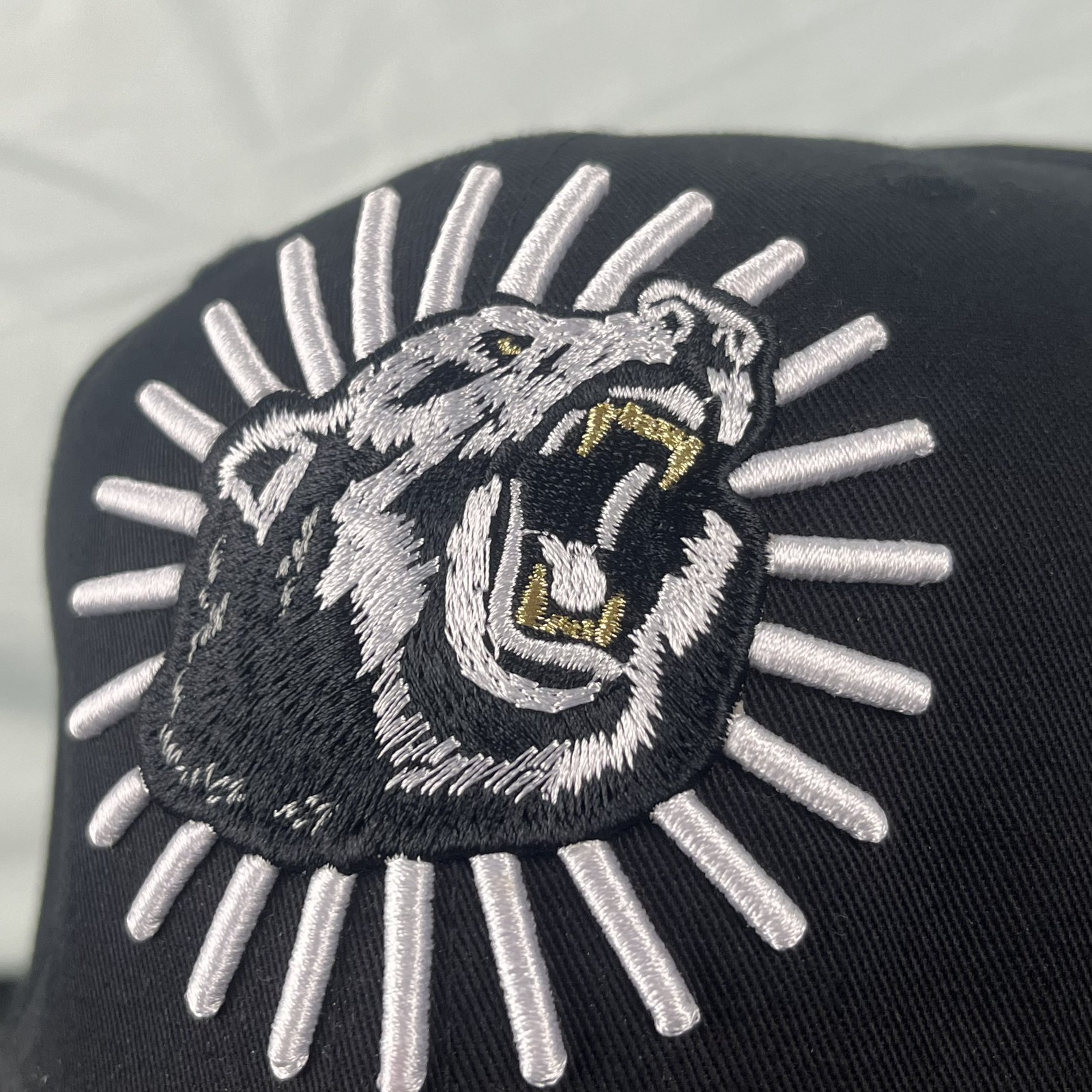 VTG Hustle Gang Snapback Hat OSFA Black Bear "Win… - image 5