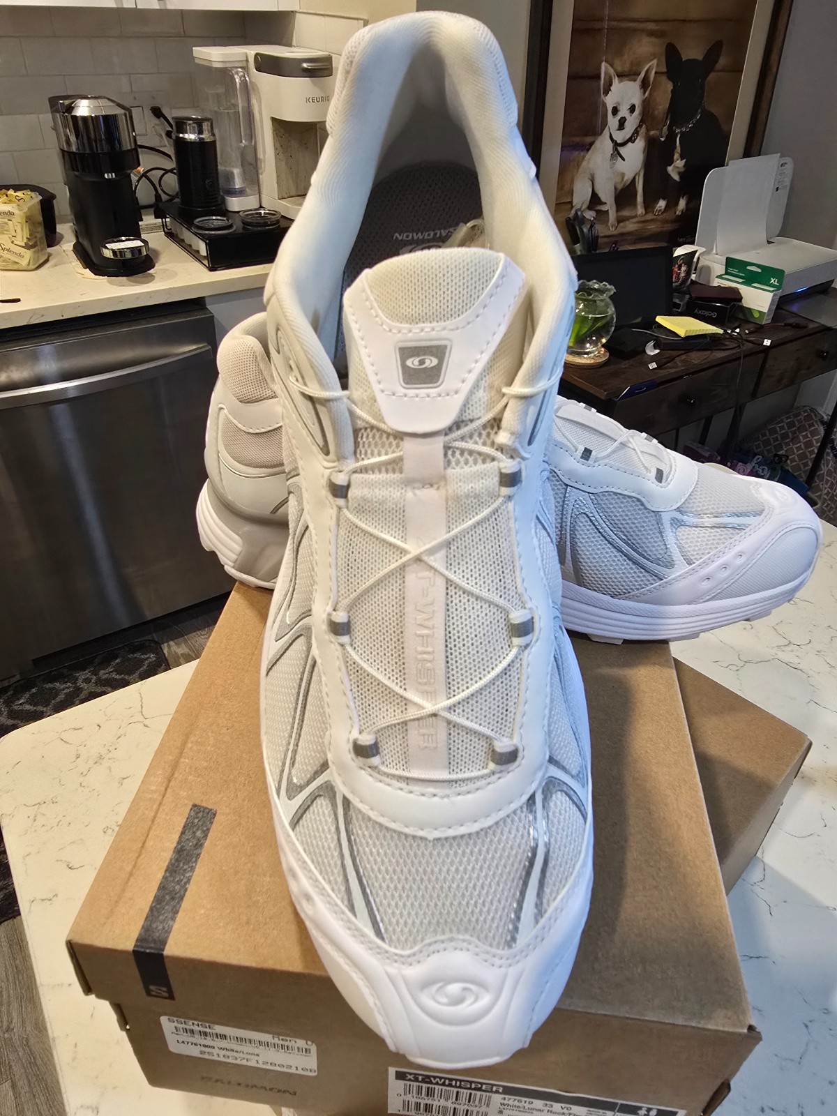 Salomon XT-Whisper White Lunar Rock Footwear Silver Men's Size 10 L47761900 NEW