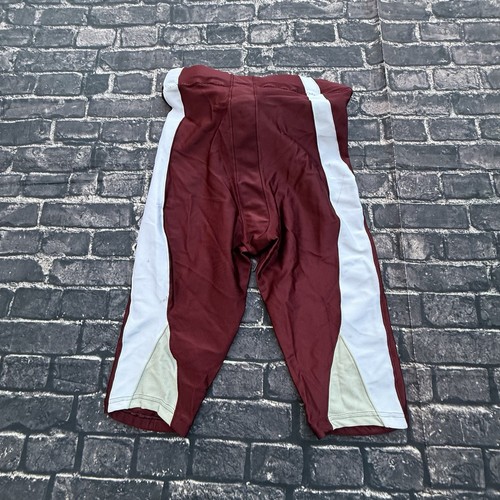 Vintage Męskie spodnie piłkarskie Adidas Texas A & M 2XL Białe Bordowe NOWE - Zdjęcie 7 z 11