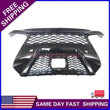 Front Upper Grille For 2019-2021 Nissan Maxima No Camera Hole Gloss Black
