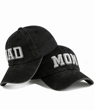 Mom and Dad Hats Mothers Day Dad Mom Gifts Hat Embroidered Adjustable Baseball