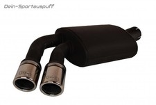 Ulter Sportauspuff BMW 3er E91 320d 2x70mm eingerollt abgeschrägt mit Absorber