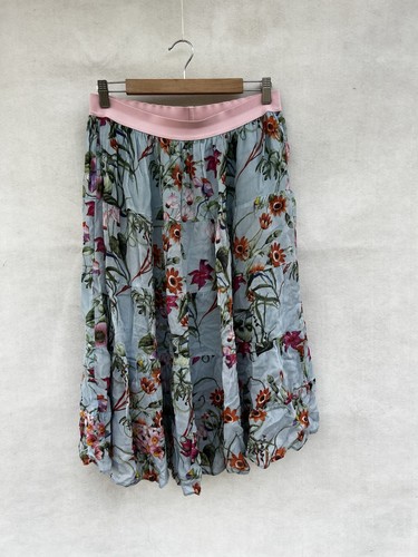 💥 CURATE TRELISE COOPER floral A-line Pleated Skirt Knee Length M 12 - Bild 1 von 4