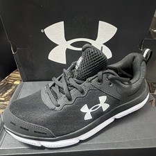 Under Armour Black/White Mesh Low Top Lace-Up...