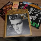 VOL 1 & 2 Elvis Presley 45s Lot Anniversary Picture Sleeve Sets Gold Vinyl RARE