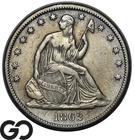 1862-S Seated Liberty Half Dollar *Key Civil War Issue* Choice XF Tougher Date