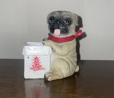 Joli porte cure-dents DW Home Pug Dog Home Decor vintage nourriture chinoise