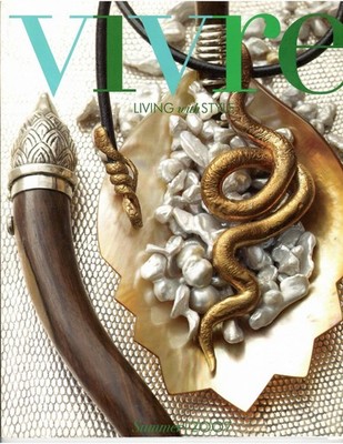 Barbara Biffoli italienische Juwelier Bronze Schlangenleder Halskette wie in Vivre gesehen 