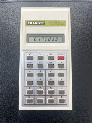 VINTAGE Sharp Elsi Mate EL-214 Taschenrechner   Made in Japan   Top Zustand