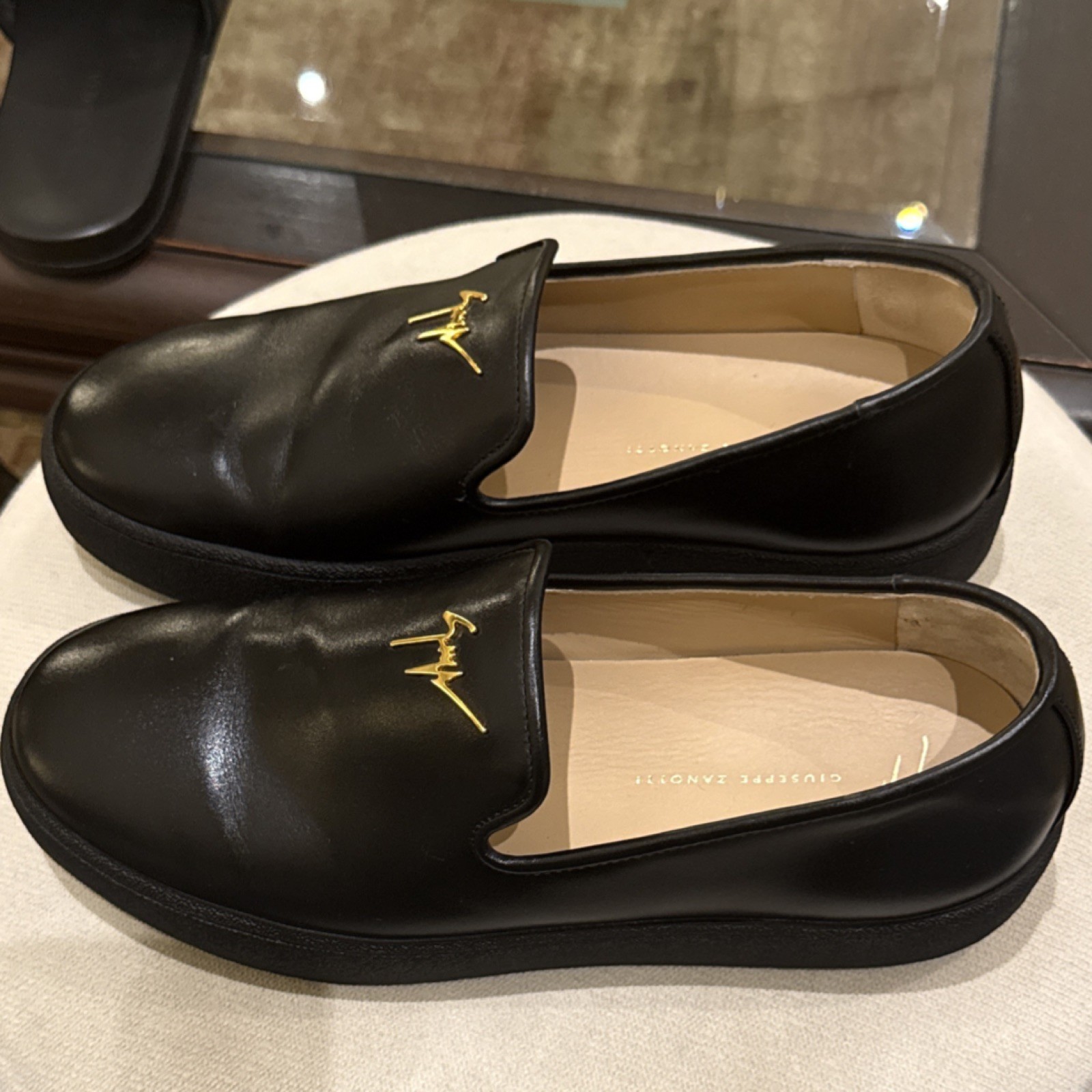 2025 Zanotti Men’s Kobe Black Gold EU 41 US 8 Loafer w/ Receipt+Bags, No Box image 4