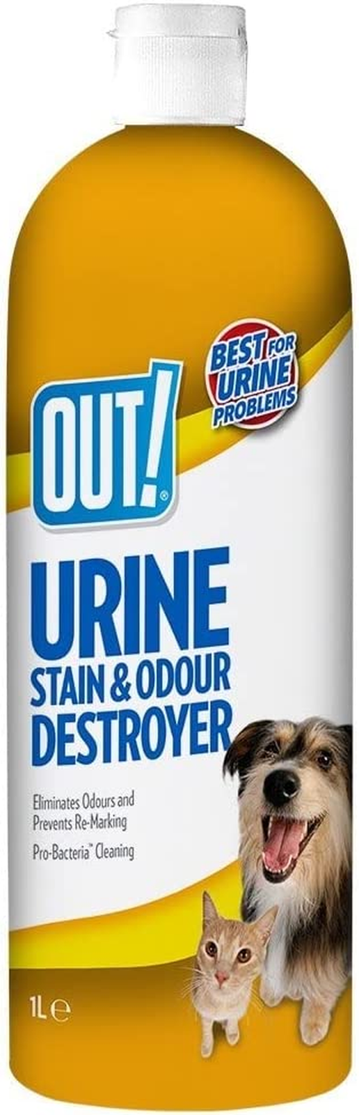 Urine Stain & Odour Destroyer for Pets | Enzymatic Pro-Bacteria Cleaner 1 Litre