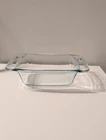 Vtg Pyrex 213 Clear Glass Loaf/ Bread Baking Pan Dish 1.5 Qt 8.25” x 4.5” x 2.5”
