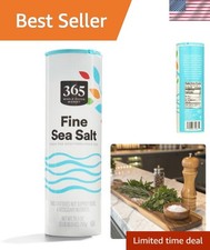 Pure Mediterranean Sea Salt with Fine Crystals - 26.5 oz Jar for Gourmet Cooking
