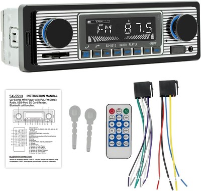 Classic 7'' Single Din Car Radio,Bluetooth Stereo, FM Radio,Car Audio... 