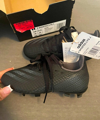 adidas X Ghosted.3 FG Fußballschuhe Unisex Kinder EUR 30 schwarz Schnürung