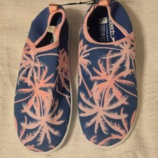 Speedo Kids' Beach Bootie Water Shoes Pink  Blue Girls Lg 4/5 67 