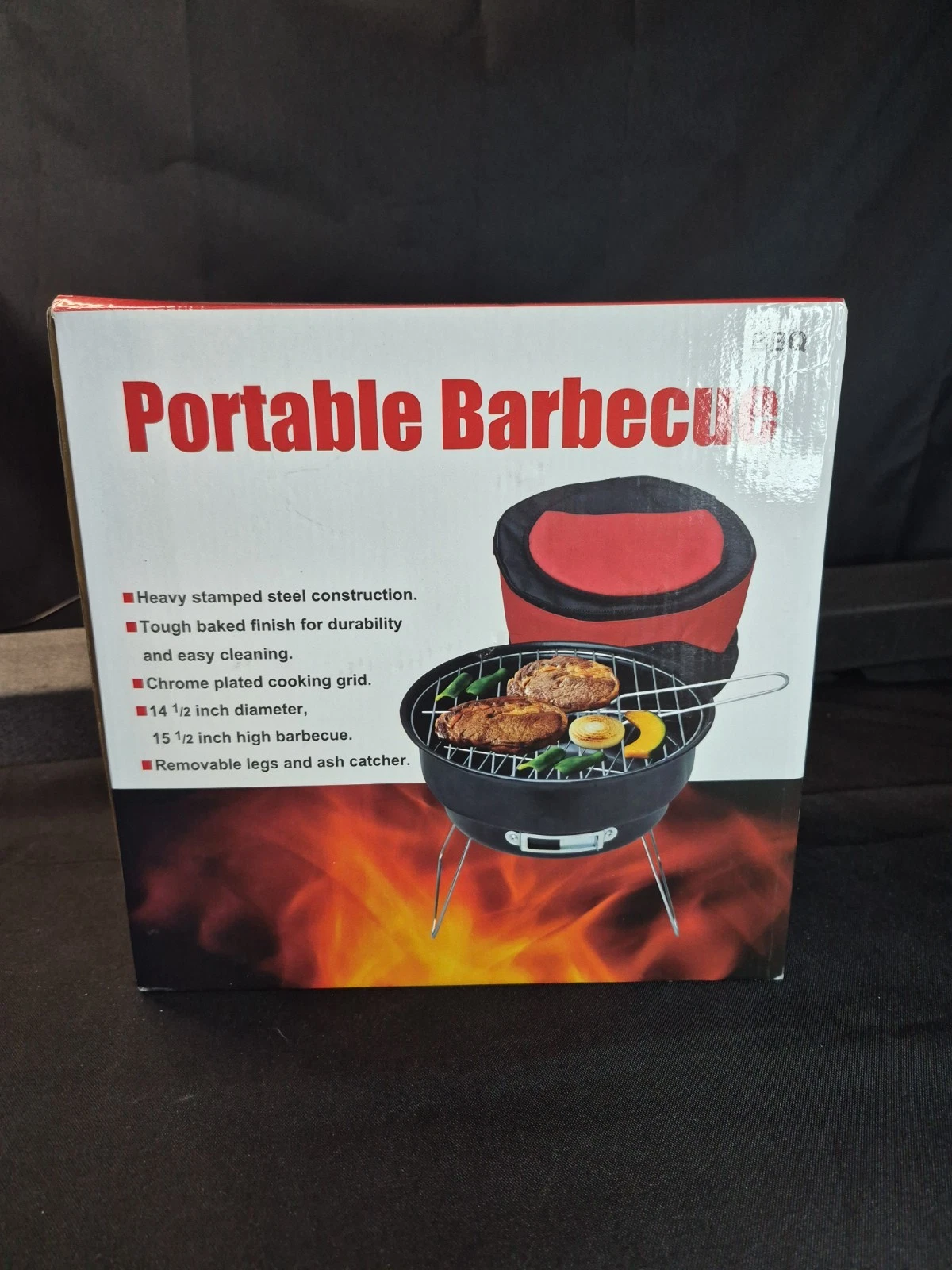 Portable Charcoal BBQ Grill & Cooler Bag Officially Licensed Wrangler, New!