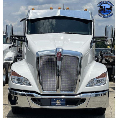 Rollin Low 12x8'' Reverse Bowtie Visor (Kenworth T680, T880, W990) (Peterbilt 567