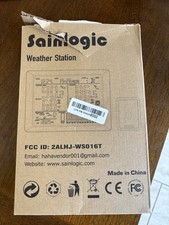 Sainlogic Weather Station Indoor Outdoor w/Large Display  Outdoor Black SC-07
