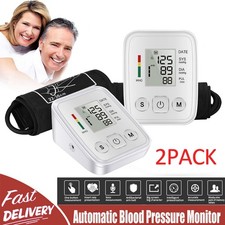 2-Piece Digital Arm Blood Pressure Monitor  BP Meter - Accurate  Easy-to-Use