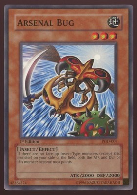 Yu-Gi-Oh! Arsenal Bug #PGD-007 1st Edition Rare