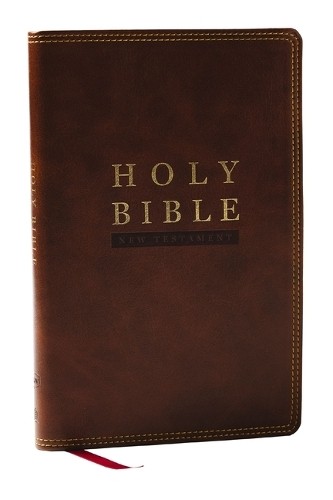 NKJV Super Giant Print New Testament, Brown Leathersoft, Red ... - 9781400353187
