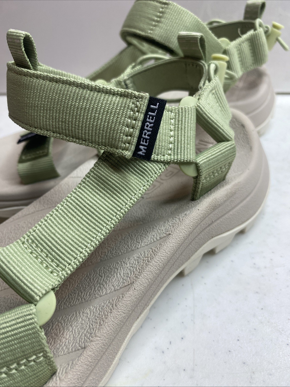 Merrell Speed Fusion Web sandali sportivi donna 7 scarpe con cinturino verde salice