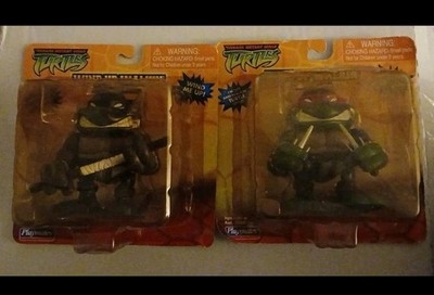 TMNT 2K3 PLAYMATES RAPHAEL & DONATELLO WIND-UP WALKIN' SET