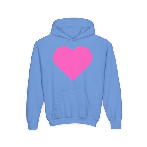 Pink Heart Hoodie, Cozy Sweatshirt with Heart Design, Gift for Teen, Valentine's - Picture 20 of 33