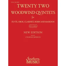 22 Woodwind Quintets New Edition (Woodwind Quintet) Music Series Softcover
