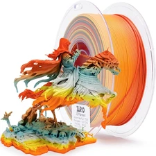 ZIRO 3D Printer Filament PLA, Fast Color Changing Filament (Matte), Color Change