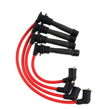 1 PACK leads spark plug ignition For Mazda MX5 1.6 1.8 mk1 & mk2 89-05 HT red