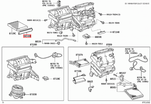 Genuine Hilux TGN10 KUN36 KUN35 KUN26 KUN25 AC A/C Pollen Cabin Air Filter Door - Picture 7 of 20