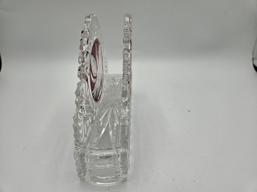 Hofbauer Byrdes Amaris German Crystal Napkin Holder Cranberry Red Birds - Picture 5 of 7