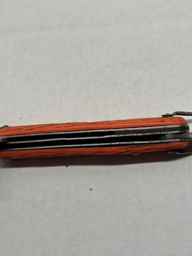 Schrade Orange Military Parachute Line Cutter USA NY Vintage - Imagen 5 de 5