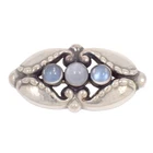 GEORG JENSEN 156 Brooch Sterling Silver 925 Moonstone